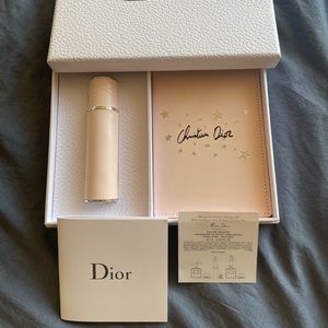 DIOR passport holder and refillable travel spray gift set